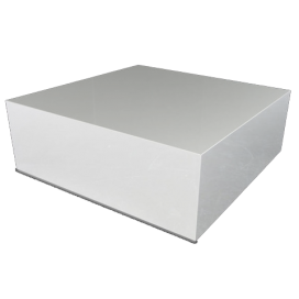 1700 - Salontafel Presso | Wit Hoogglans - MDF - 700 x 700 x 450 mm (1)