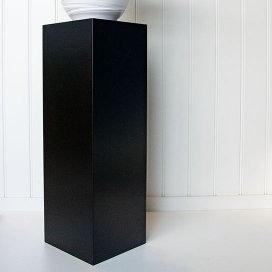 1002 - Sokkel/Zuil/Pilaar zwart - MDF vochtwerend - 500 x 500 x 1000 mm (1)