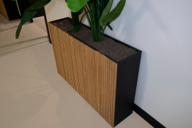 1806 - Plantenbak eiken bekleding - Eiken - 1200 x 300 x 1000 mm (3)