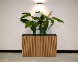 1806 - Plantenbak eiken bekleding - Eiken - 1200 x 300 x 1000 mm (4)