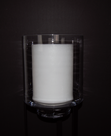 9106 - Kaarshouder Lampyon voor windlicht wit - ⌀19 x 25 cm (4)