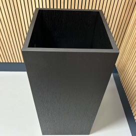 1851 - Plantenstandaard Eiken Fineer - MDF Plantenbak - 25x25x90 (4)