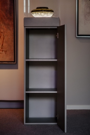 1602 - Vitrine Sokkel | Incl. Kap en Opbergruimte (zonder licht) - MDF - 400 x 400 x 1000 mm (1)