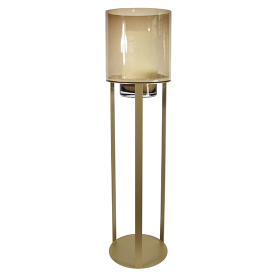 4018 - Sokkel Metaal Rond Goud  excl. windlicht - ⌀27.5 x 120 cm (2)