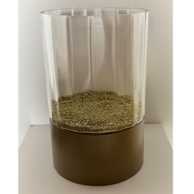 4012 - Sokkel tafelmodel Metaal Goud | excl. Windlicht - ⌀27.5 x 15 cm (2)
