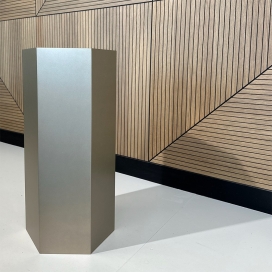 1201 - Champagne Gelakte Zuil Hexagon - MDF - 350 x 800 mm (3)