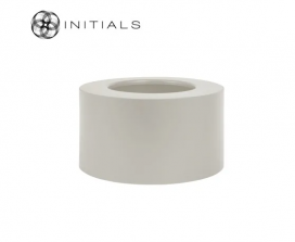 4033 - Sokkel Metaal Rond Metallic Ivoor  excl. windlicht - ⌀27.5 x 80 cm (3)