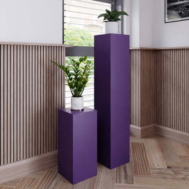 1008 - Violet Gelakte Zuil - MDF - 200 x 200 x 900 mm (1)