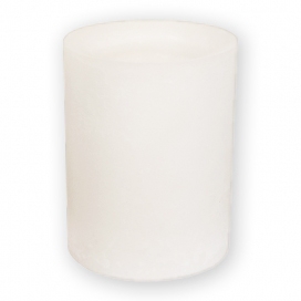 9106 - Kaarshouder Lampyon voor windlicht wit - ⌀12 x 25 cm (1)