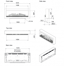 4051 - Kalfire Elektrische Sfeerhaard E-65 - E-65 met Design Frame (3)