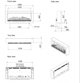 4050 - Kalfire Elektrische Sfeerhaard E-55 - E-55 met Design Frame (3)
